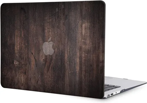 Miniatura 3 de Funda compatible con MacBook Air de 11 pulgadas, cubierta protectora de plástico y cubierta de teclado, grano de madera