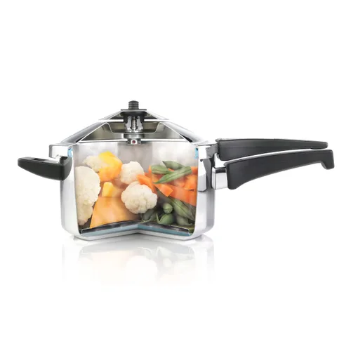 Miniatura 3 de Kuhn Rikon, olla de presión, de acero inoxidable., Plateado