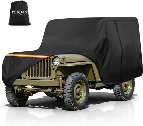 Miniatura 10 de Funda de coche para Ford Bronco de 2 puertas, 420D, funda impermeable para todo tipo de clima, sol, lluvia, UV, polvo, cubierta de cabina