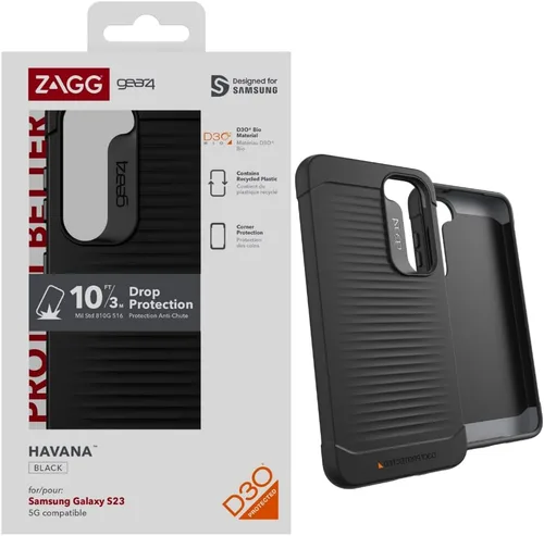 Miniatura 10 de ZAGG Gear4 Santa Cruz Samsung Galaxy S23 Series - Funda para teléfono, protección contra caídas D30 de hasta 13 pies / 13.1 ft, funda transparente