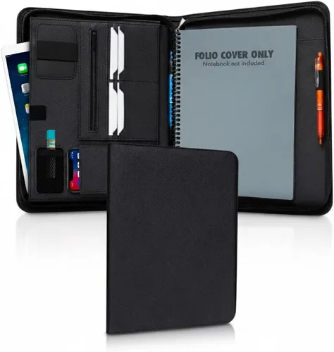 Miniatura 11 de Cubierta de folio premium compatible con Rocketbook Everlast, Wave, Fusion, Panda, cuaderno inteligente reutilizable - Tamaño ejecutivo A5 Old