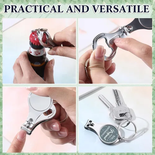 Miniatura 3 de Roshtia 30 piezas de llavero abridor de botellas inspirador cortauñas con citas motivacionales para agradecimiento, regalo de agradecimiento