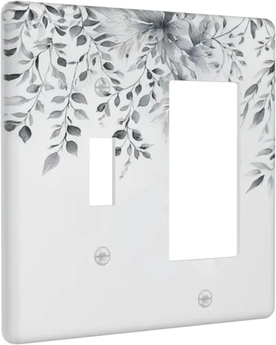 Miniatura 127 de Cubiertas Decorativas para Placas de Interruptor Abstracto Moderno de Mediados de Siglo Arco Boho Sol Dorado Hoja 1 Gang Placa de Pared Cubierta
