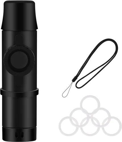 RANMING Instrumento musical profesional Kazoo para adultos y amantes de la música, con 6 cañas adicionales para fiestas de cumpleaños, actuaciones