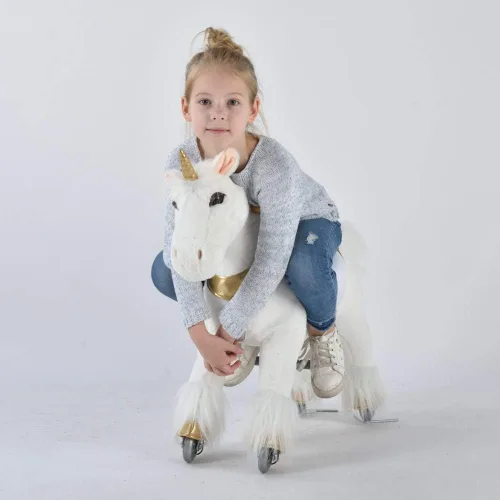 Miniatura 4 de UFREE pony, caballo de juguete que camina, caballo balancín con ruedas Giddy Up Ride On para niños 3 a 5 años, 3 hasta 5 años