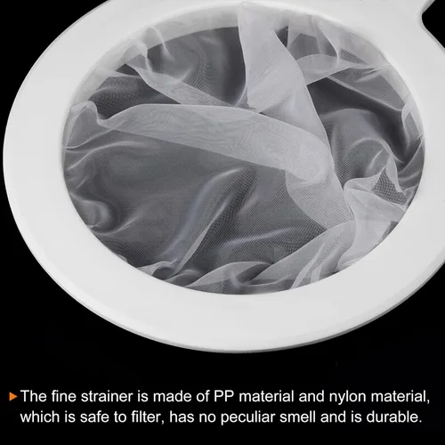 Miniatura 4 de PATIKIL Colador de filtro de alimentos de 9 x 6 pulgadas, paquete de 2 filtros de malla de 100 filtros de malla para cocina, coladores de malla fina