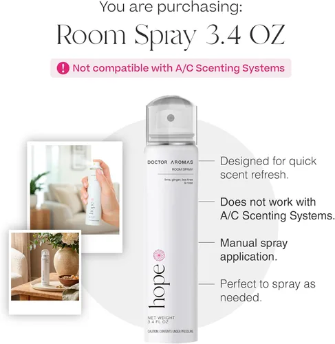 Miniatura 3 de Doctor Aromas Premium Air & Room Spray - Fragancia de larga duración de lima y jengibre para el hogar, dormitorio o baño, alimentado por Everspray
