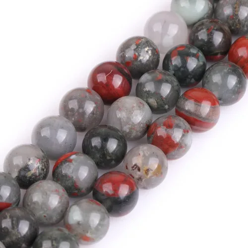Miniatura 141 de GEM-Inside Cuentas sueltas de amatista natural de 14 mm, gemas de cristal redondo, piedra de energía para hacer joyas, 15 pulgadas Amatista oscura