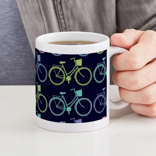 Miniatura 4 de CafePress Bicycle Bike Riding 11 Oz Ceramic Mug 11 oz (325 ml) Ceramic Coffee Mug