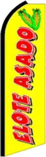 Miniatura 11 de Elote Asado King Size Swooper - Letrero de bandera