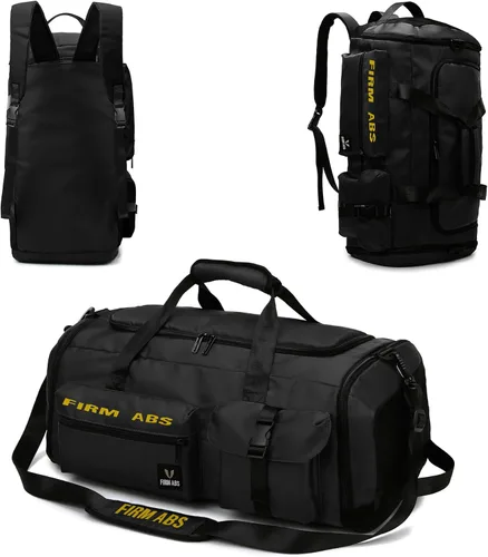 Bolsa de gimnasio para hombres y mujeres, 65L de gran capacidad, bolsa de viaje 3 en 1, mochila convertible con compartimento para zapatos y
