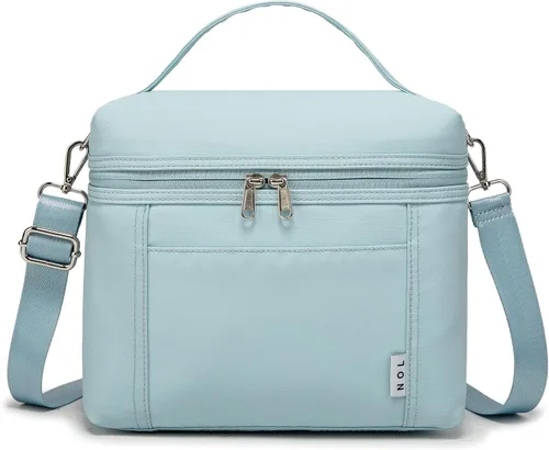Miniatura 24 de NOL Natural Organic Lifestyle - Loncheras aisladas para mujer, bolsa enfriadora, ligera, de nailon, impermeable, para el trabajo
