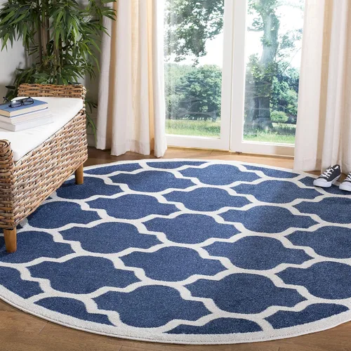 Miniatura 17 de SAFAVIEH Amherst Collection AMT420E - Alfombra para pasillo, 2 pies 3 pulgadas x 7 pies, beige y gris claro, diseño de enrejado marroquí,