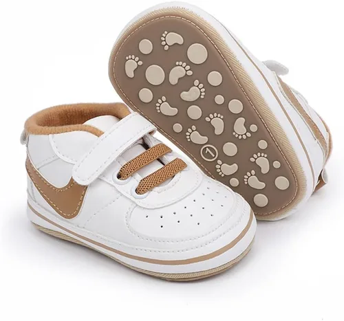 Clowora Unsex - Zapatos de bebé para niños y niñas, tenis antideslizantes con suela de goma suave, zapatos ligeros