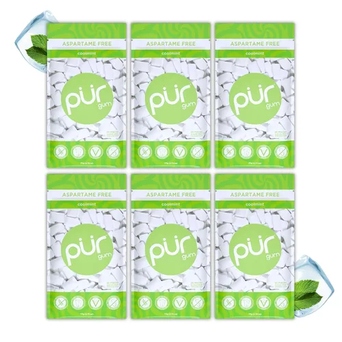 Miniatura 36 de PUR Gum Chicle sin Aspartamo 100% Xilitol Chicle con sabor natural a canela, 55 piezas (paquete de 1)