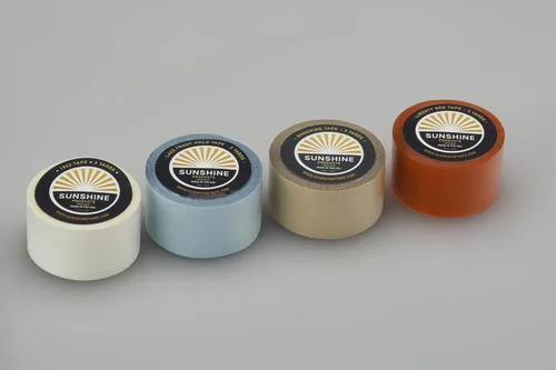 Miniatura 3 de Sunshine Tape Rollo de cinta adhesiva para peluca sin pegamento 1 pulgada x 3 yardas Doble cara, grado médico Cinta de tupé y peluca