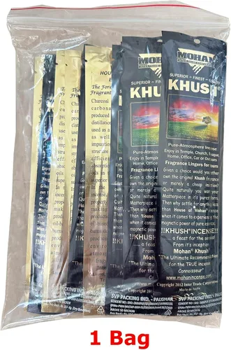 Miniatura 3 de Mohan Aroma de incienso Khush, 1 paquete de 250 varillas (8 pulgadas de alto) – Fabricante del famoso aroma Khush (Khush)