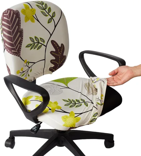 Miniatura 19 de Melaluxe Funda para silla de oficina de computadora, funda universal protectora y elástica para silla giratoria elástica Totam