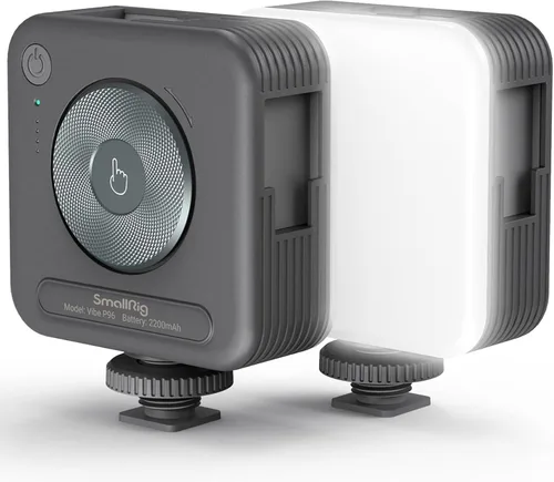 SmallRig P96 Luz de Vídeo LED, Luces de Cámara Portátiles, 96 Perlas LED para Iluminación de Vídeos Fotográficos, Recargable 2200mAh CRI 95+
