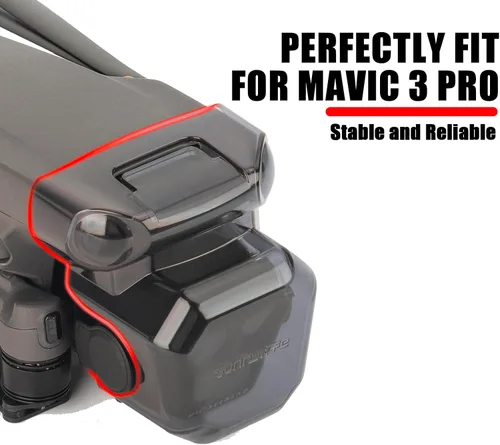 Miniatura 2 de Mavic 3 pro cubierta de lente para DJI Mavic 3pro Drone RC Accesorios Gimbal Protector Sun Hood Lock Cap Parasol Shell Guard Case