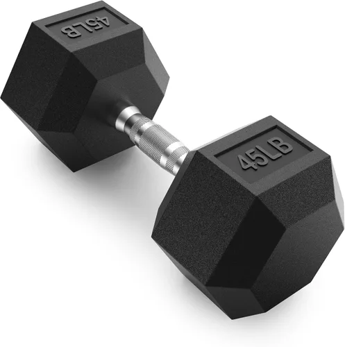 Miniatura 19 de PAPABABE HEX Juego de Mancuernas 2.5-125lb, Mancuernas de Gimnasio en Casa con Revestimiento de Goma, Mancuernas de Pesas para Ejercicio y Fitness