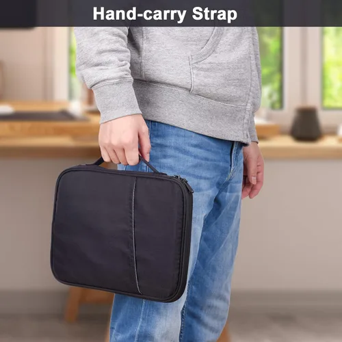 Miniatura 5 de Funda de transporte para iPad de 9 a 11 pulgadas, bolsa acolchada para tableta de viaje para iPad Pro de 11 pulgadas (M4), iPad 10.9