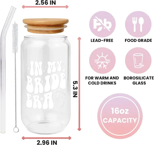 Miniatura 7 de GINGULMINA Regalos para novias – Regalo de despedida de soltera – Compromiso, boda, despedida de soltera para pareja – Taza de compromiso para ella