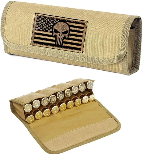 Miniatura 4 de ACEXIER - Bolso táctico Molle de 18 rondas para cartuchos de caza militar, bolsa de munición, bolsa de cintura militar para balas de pistola de Verde