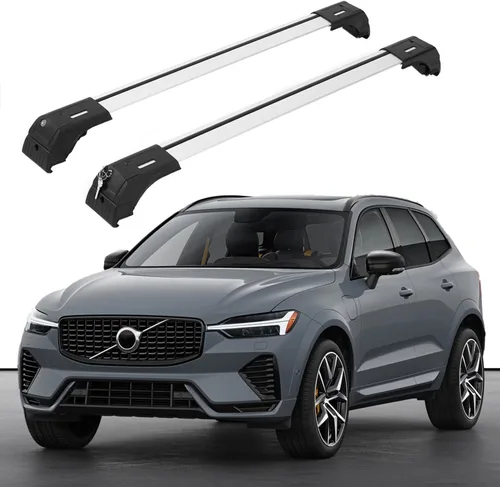 Miniatura 12 de ERKUL Barras transversales de techo para Volvo XC90 2016-2026 Barras transversales de aluminio con cerradura antirrobo para el techo Compatible