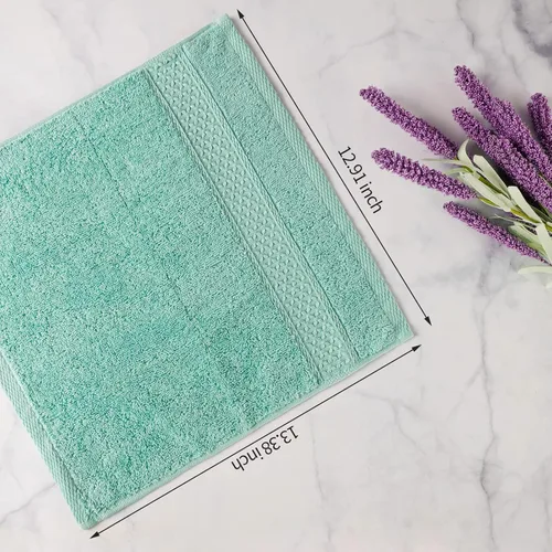 Miniatura 3 de Toallas para cuerpo y cara, juego de toallas de baño absorbentes a granel, toallas de hotel 100% algodón para baño, toallas duraderas y suaves