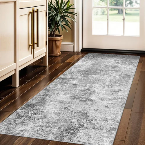 Miniatura 32 de Alfombra lavable de 2 x 3 pies para entrada: alfombras vintage con respaldo antideslizante para cocina, baño, alfombra resistente al agua