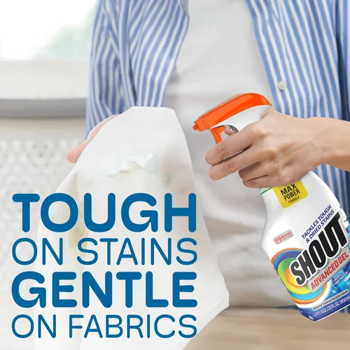 Miniatura 6 de SHOUT Gel removedor de manchas avanzado para ropa sucia, descompone manchas difíciles, secas y difíciles, espray de 22 onzas