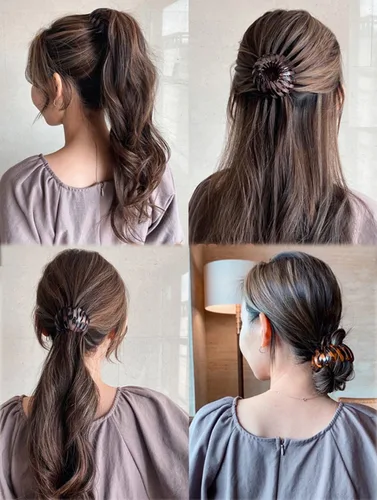 Miniatura 4 de Bird Nest - Pinzas para el cabello, soporte para cola de caballo, pinzas para el cabello, bandas para el cabello, accesorios para el cabello