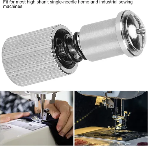 Miniatura 2 de Máquina de coser abrazadera de pie de resorte Prensatelas Pieza de reemplazo de abrazadera de tornillo de cambio fácil Accesorio de máquina de coser