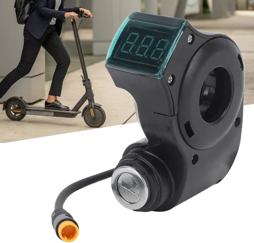 Miniatura 5 de Alomejor Cerradura eléctrica del interruptor del manillar de la vespa de 10 pulgadas, construcción del ABS, pantalla digital de la energía
