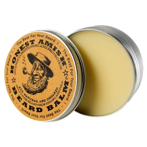 Miniatura 3 de Honest Amish, Bálsamo para barba, nueva lata grande con tapa a rosca, 4 oz