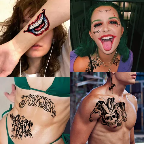 Miniatura 3 de Tatuajes de Halloween Set Tatuajes Temporales Pegatina Disfraces Cosplay Fiesta Tatuaje