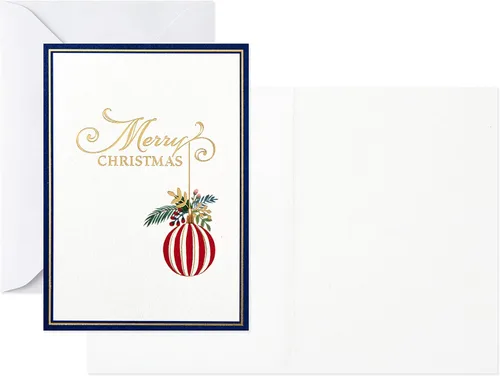 Miniatura 5 de Hallmark Surtido de tarjetas de Navidad en caja, iconos navideños (48 tarjetas con sobres) (1XPX5173)