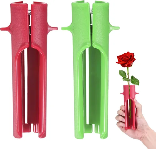 Miniatura 17 de M METERXITY Paquete de 1 herramienta peladora de espinas de rosas, pelador de espinas de hojas de tallo de rosa de metal para ramos, ramas