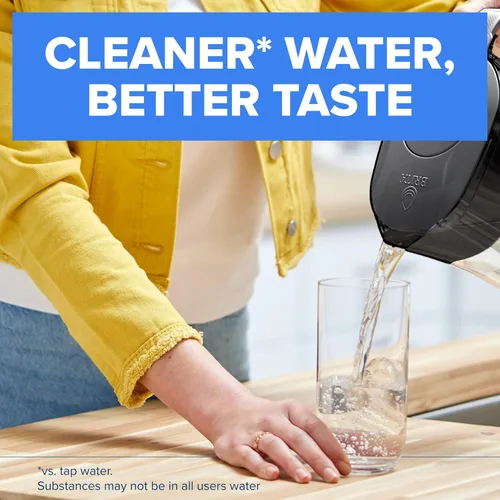 Miniatura 12 de Brita Jarra de agua, filtro Metro Elite, elimina el 99% del plomo, incluye 1 filtro, capacidad para 6 tazas, color blanco