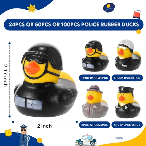 Miniatura 2 de Deekin 50 piezas patos de goma a granel de 2 pulgadas, favores de fiesta, decoraciones para cumpleaños, fiesta de piscina, ocupación, cosplay
