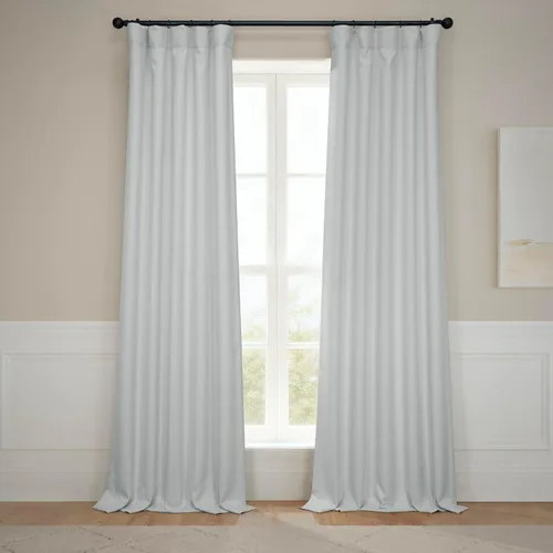Miniatura 32 de HPD Half Price Drapes - Cortinas de lino sintético para sala de estar (2 paneles) - 100 pulgadas de ancho x 84 pulgadas de largo - Cortinas