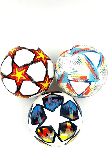 Miniatura 5 de Balón de fútbol de calidad de liga de calidad de Copa del Mundo, tamaño 5, balón de partido termalmente unido - peso oficial de partido - cuero PU