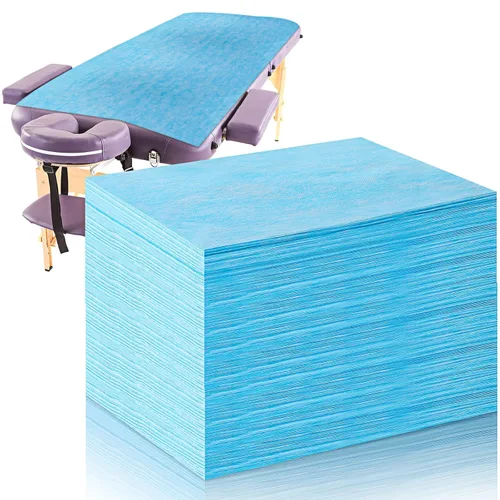 Miniatura 11 de Tatuo 50 sábanas desechables de 31 x 70 pulgadas, impermeables, para mesa de masaje, tela no tejida para spa, pestañas, salón de belleza, Blanco