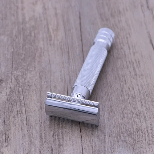 Miniatura 8 de Máquina De Afeitar Para Hombre Máquina de afeitar segura para hombres Máquina de afeitar doble afeitadora hombres Maquinilla de afeitar de acero