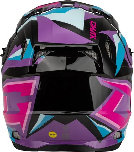 Miniatura 4 de GMAX MX-96S - Casco Splinter (negro/púrpura/azul, talla M)