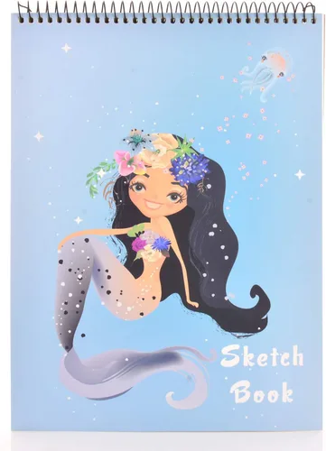 Cuaderno de bocetos, 8 x 11.5 pulgadas, 100 páginas (110 gsm), bloc de bocetos encuadernado en espiral, cuaderno de bocetos duradero sin ácido para