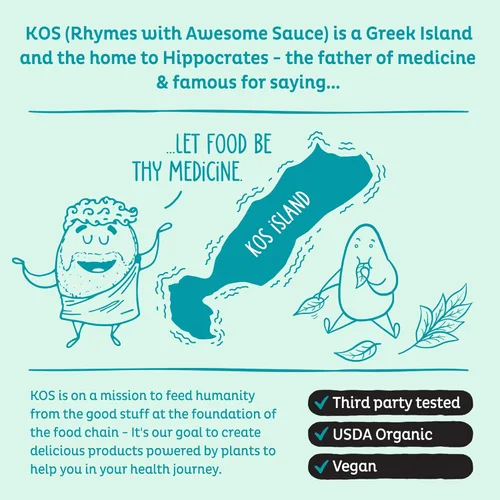 Miniatura 8 de KOS Polvo de espirulina orgánica – Certificado orgánico por USDA, 109 porciones de superalimento en polvo para batidos y jugos, algas azules verdes