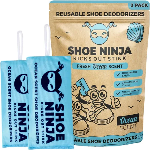 Miniatura 6 de Insertos desodorantes para zapatos, eliminador de olores de zapatos, carbón activado para absorber el olor de los zapatos, paquete de 2 eliminadores