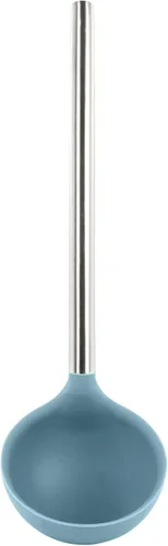 Miniatura 7 de Tovolo Cucharón de silicona con mango de acero inoxidable para cocinar conservas, servir sopa, ponche de sopa, salsa de guiso, cuchara grande